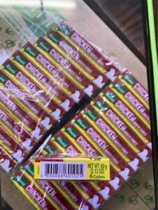 Knorr chicken broth cubes