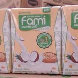 Sữa Fami vị dừa_ lốc