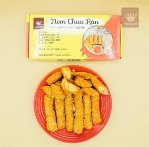 Nem chua rán fried fermented pork rolls