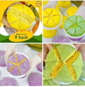 Bánh sầu riêng lá dứa ngàn lớp