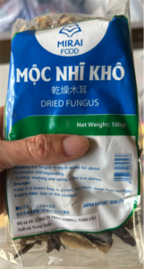 MỘC NHĨ/木耳