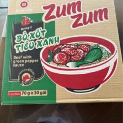 zum zum bò xốt tiêu xanh thùng 30 gói