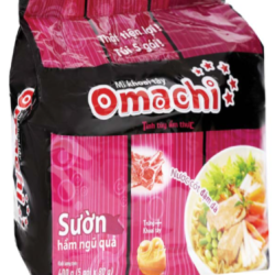 Mì omachi sườn hầm ngũ quả (bịch 5 gói) 五果入り豚スペアリブ煮込み風味ラーメン 5袋入り