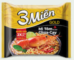 Mì 3 miền gold tôm chua cay (thùng) トムヤム味ラーメン(1ケース)