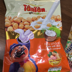 đậu phộng nước cốt dừa Tân Tân ココナッツ風味ピーナッツ