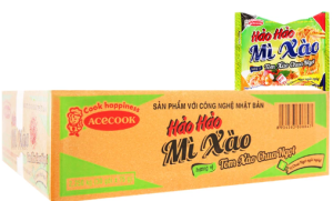 Mì Hảo Hảo xào khô tôm chua ngọt (thùng) 汁なし麺 甘酸っぱいエビ味(1ケース)