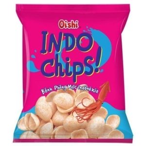 Snack Oishi indo chips vị cay 40g Indo Chips ピリ辛味