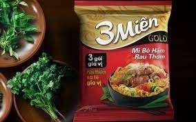 Mì 3 miền gold bò hầm rau thơm (gói) 牛肉煮込み・香草風味 インスタント麺(袋)