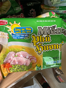 Miến đậu xanh Phú Hương Hương vị sườn heo gói 58gam 緑豆春雨 豚スペアリブ風味