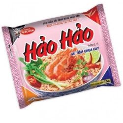 Mì hảo hảo tôm chua cay (gói) 酸っぱ辛いエビ風味インスタント麺(1袋)